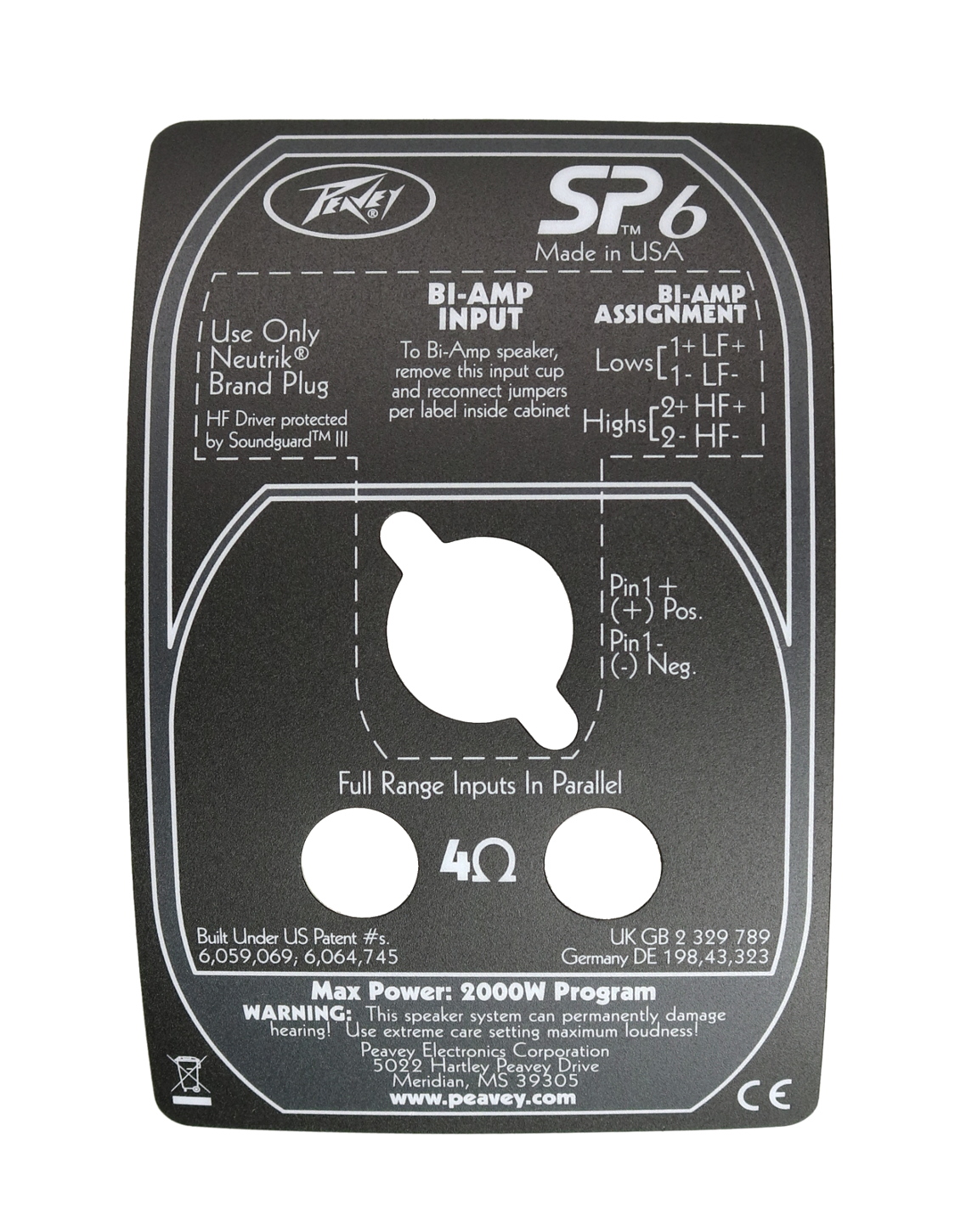 Crossover Label for SP 6