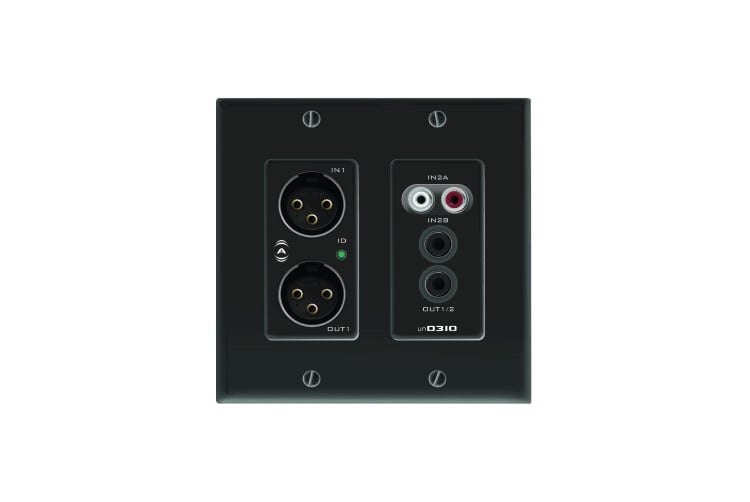 Dante Wall Plate, Black, UDP