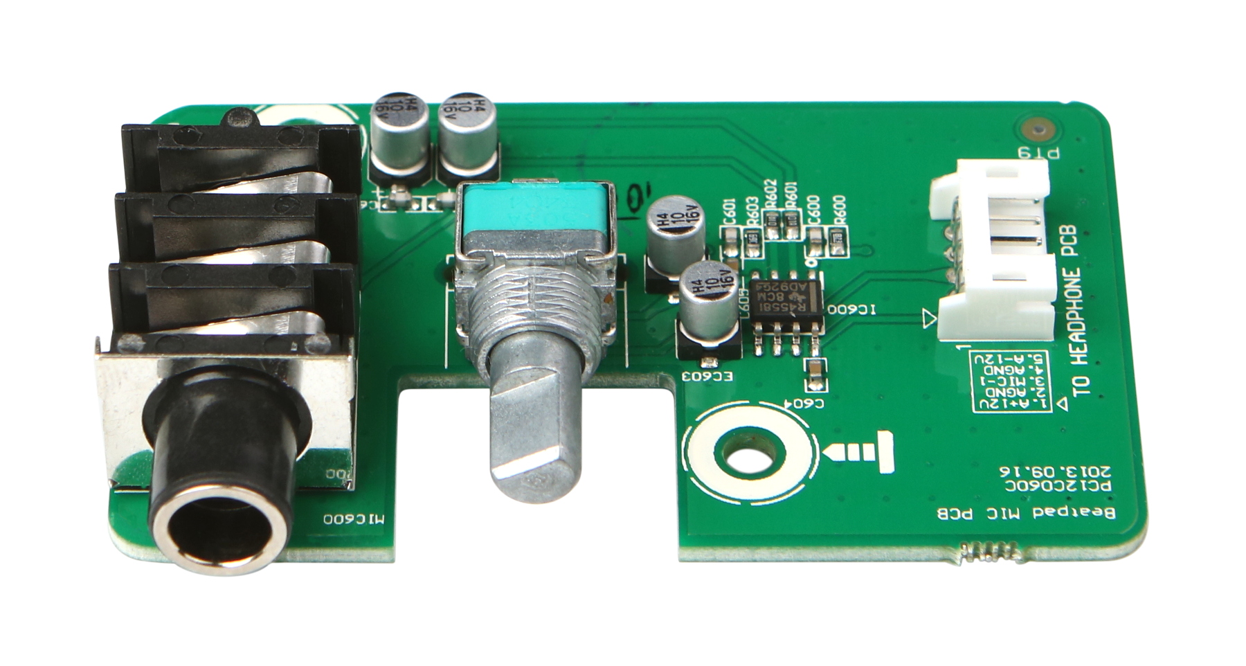 Mic PCB Assembly with Pot for Beatpad