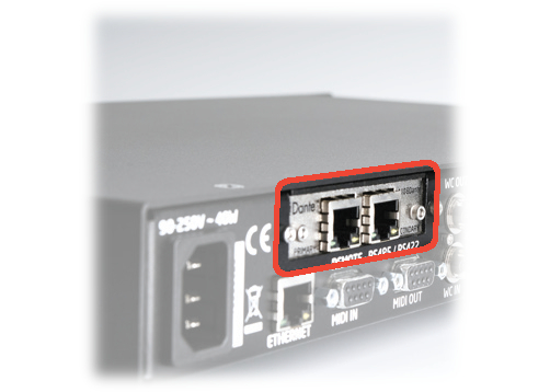 8-Channel A/D Dante Option for m108
