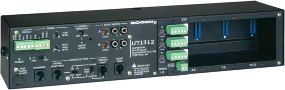 3 to 12 Zone Paging Controller with Paging Module