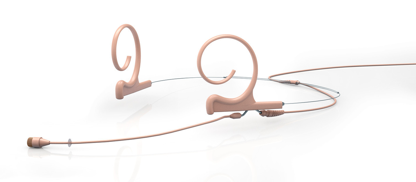 Dual-Ear Omni Headset Mic with Hardwired MicroDot Connector