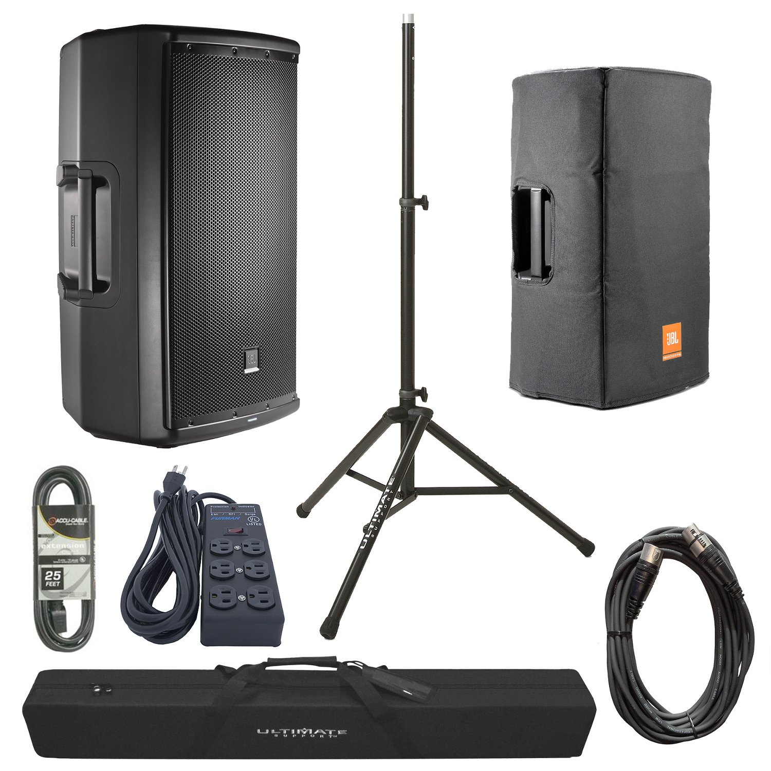 15" 2-Way Powered Loudspeaker with Accessories