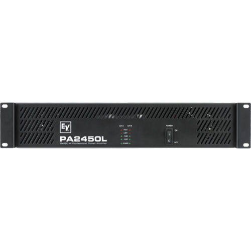 2-Channel Power Amp, 2 x 450 Watts @ 4 ohms, 70/100V, 2RU