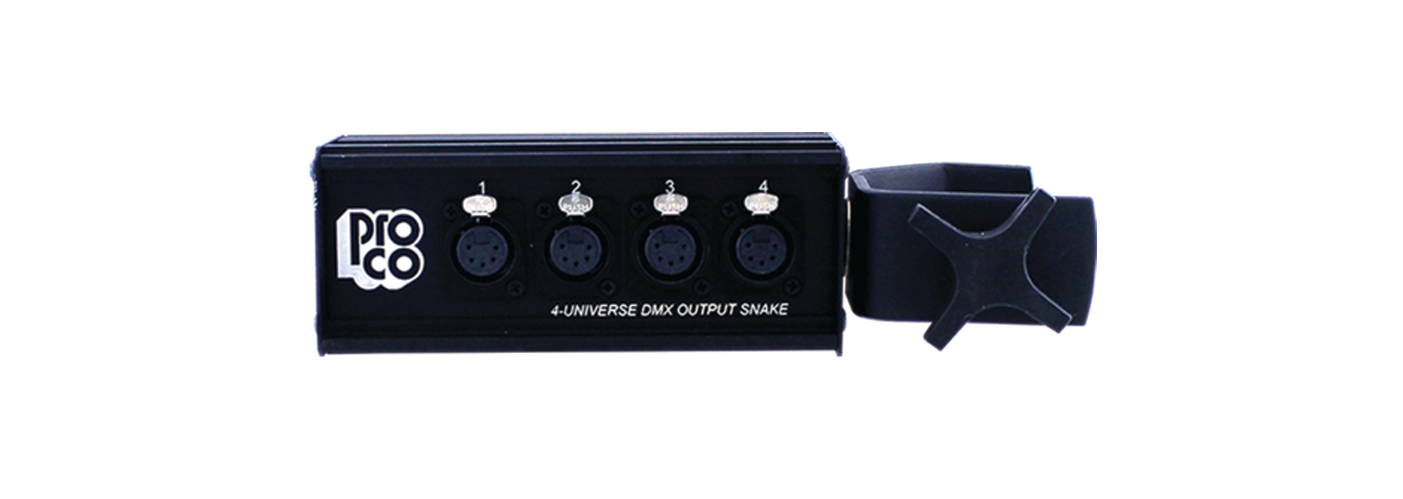 DMX Over CAT5 XLRF Output Box with Clamp