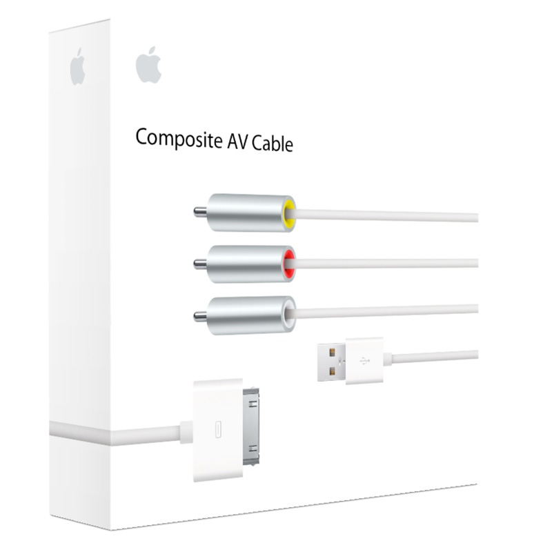 Connect iPod/iPhone/iPad to composite video (MC748ZM/A)