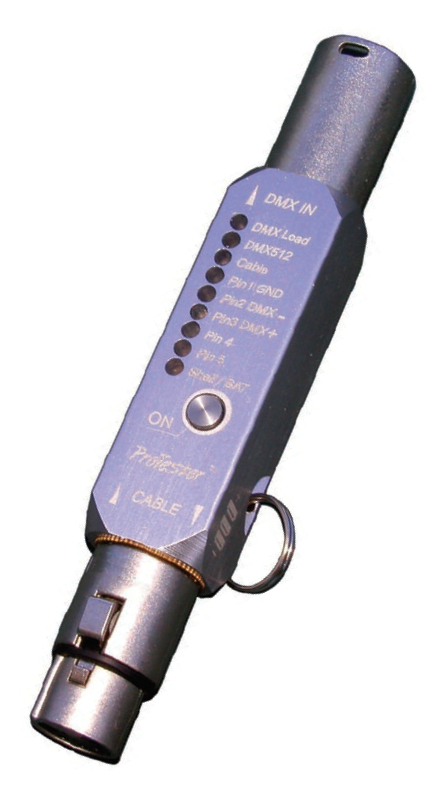 Compact DMX Signal and Cable Diagnostic Tool