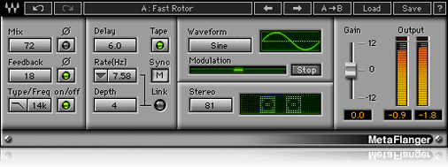 Modulation Flanger Phaser Plugin
