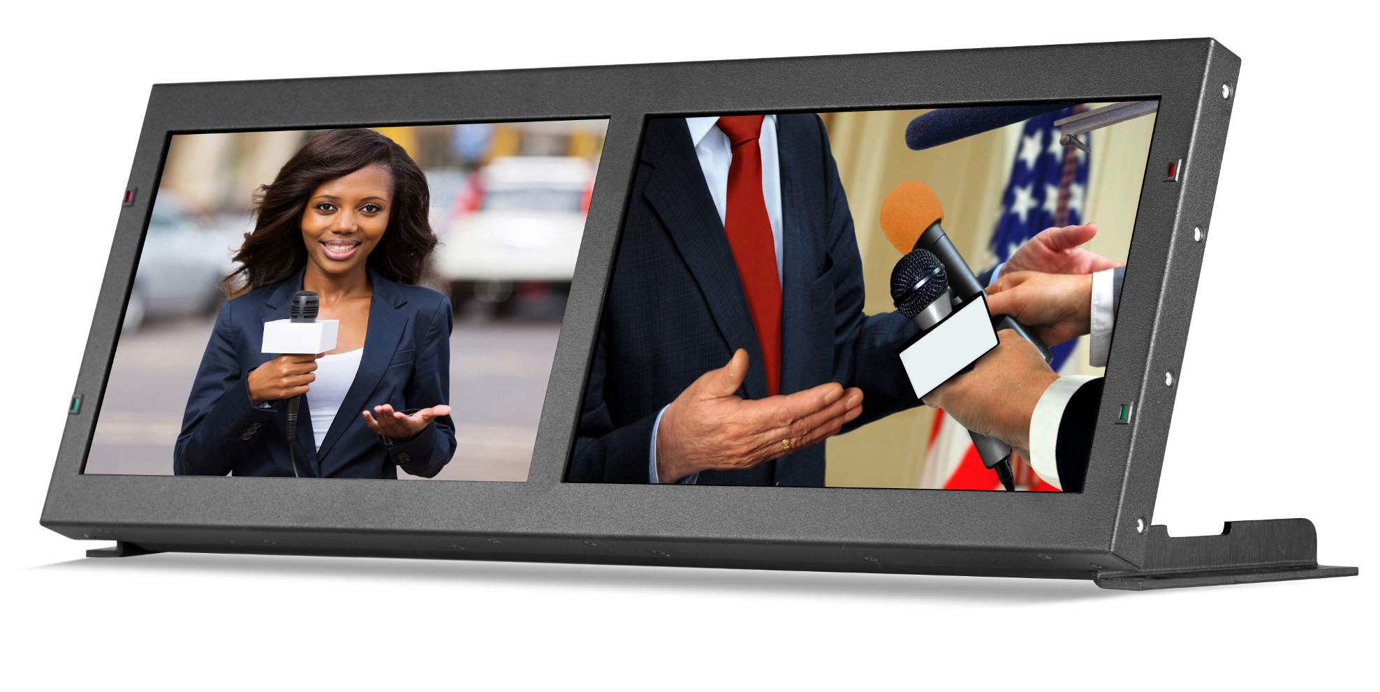 Dual 10.1" 3G HD Rackmount Monitor with IMD Function
