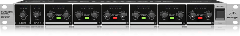 Professional Stereo 2-Input 6-Bus Zone Mixer