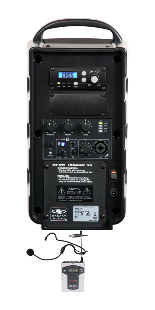 Custom Traveler with Mic Receiver, TVMBP/Headset Transmitter