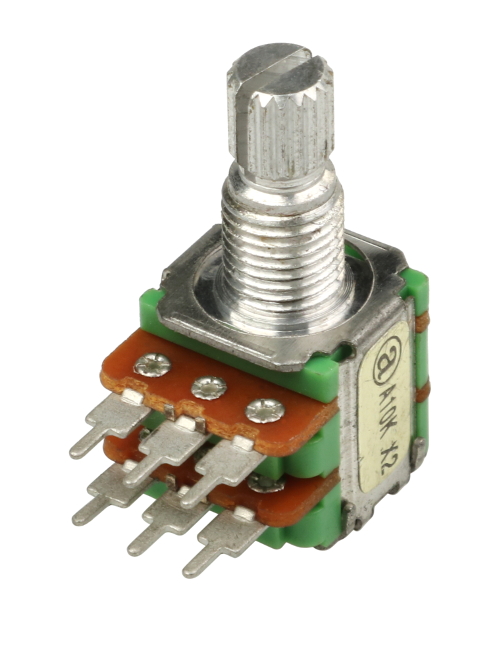 Single 10k Aud Rotary Pot for HRM-16