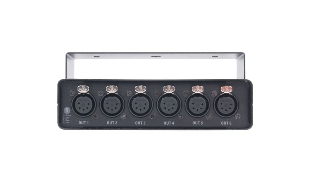 6-WAY RDM/DMX Data Splitter