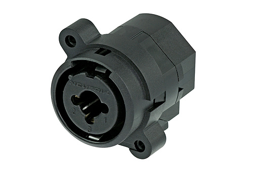 Combo 1/4" Mono / 3-Pin XLR Female Receptacle without Switching Contact
