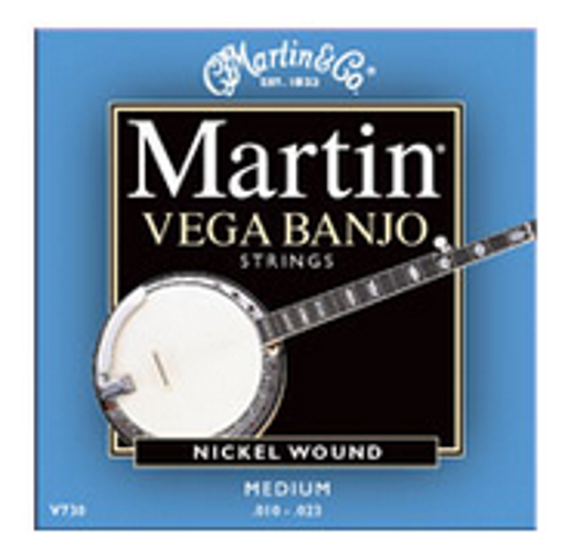 Vega Banjo Medium Nickel Wound Strings .010-.023