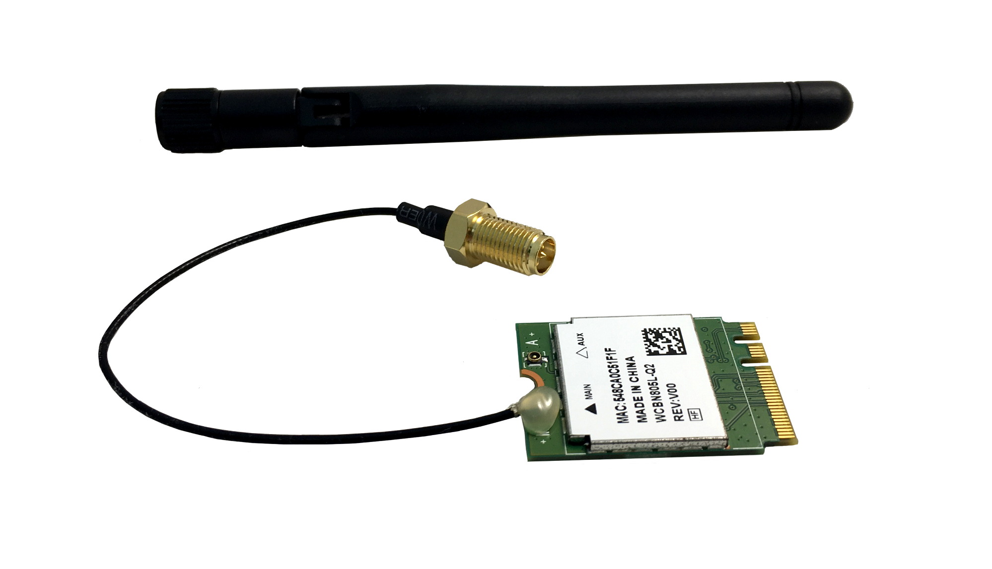 WiFi/Bluetooth Module with M.2 Interface and One Antenna
