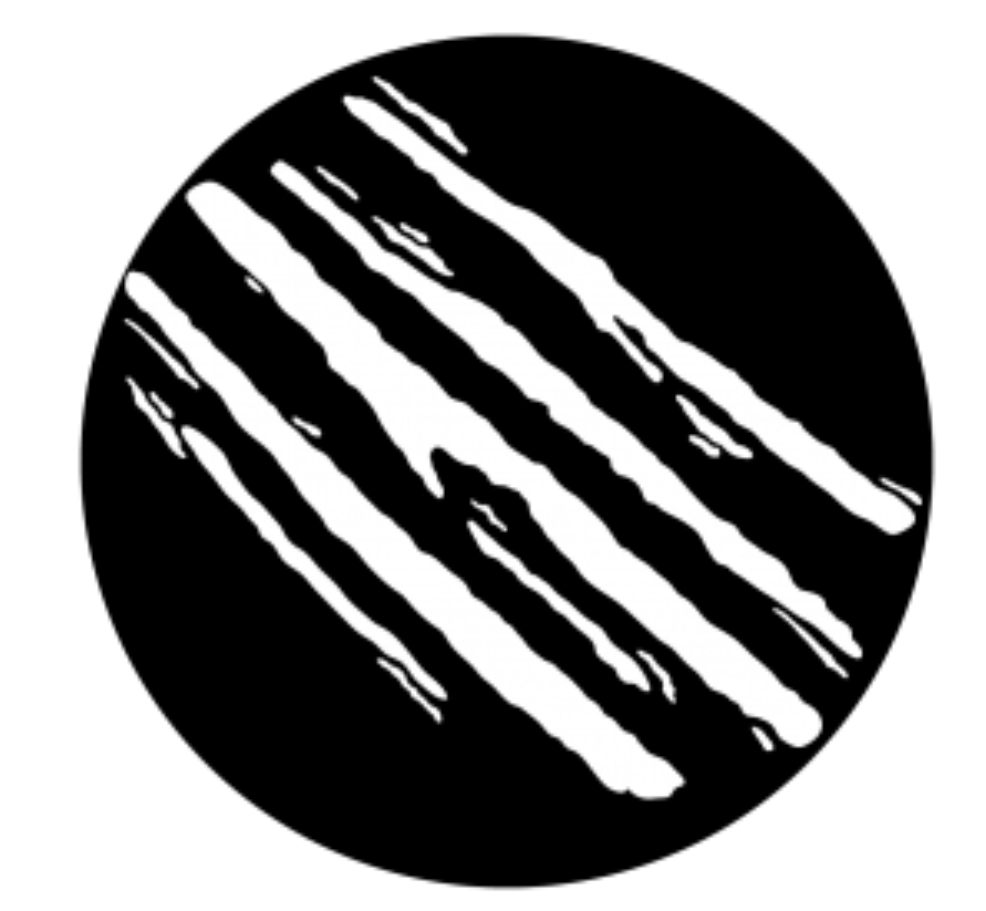 Slashes Steel Gobo