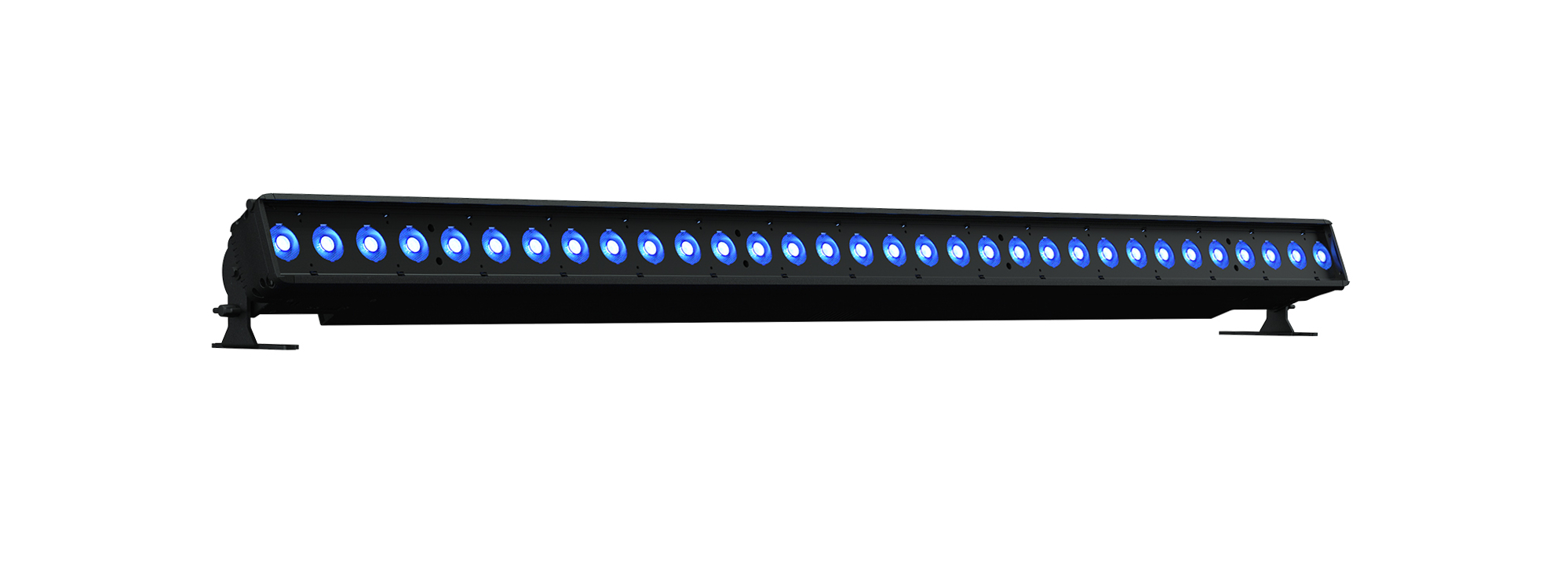 2 Meter RGB-L LED Batten Luminaire with Deep Blue Emitters & Bare-End Power Lead
