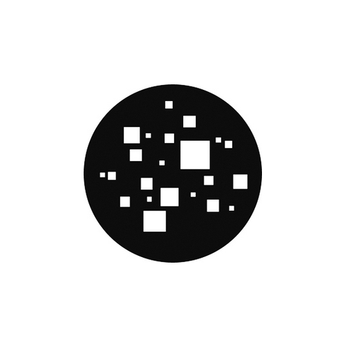 "Small Squares" Pattern Design Steel GAM Gobo