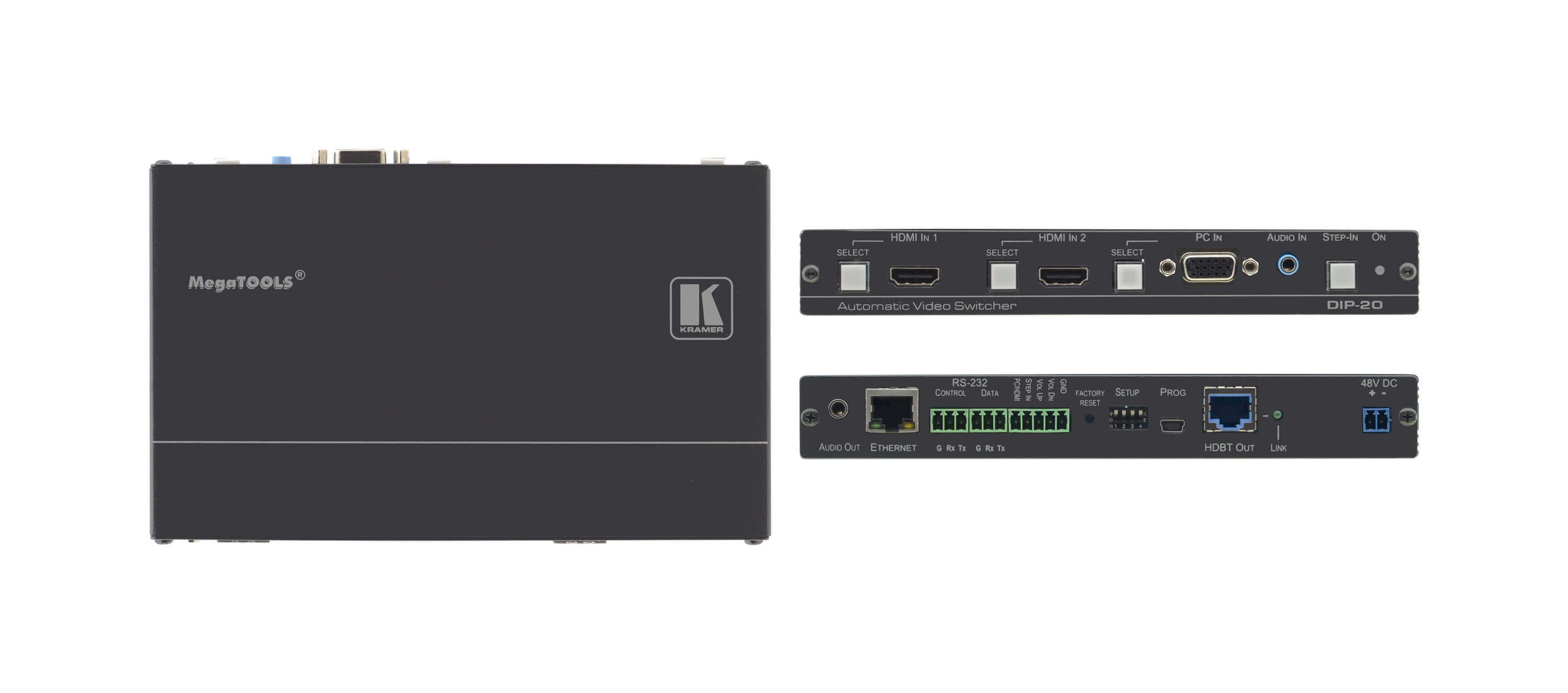 4K60 4:2:0 HDMI & VGA Step–In PoE Transmitter