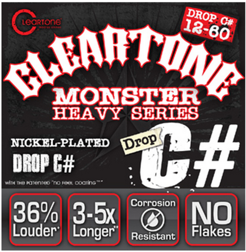 .012-.060" Drop C# Electric Guitar Strings