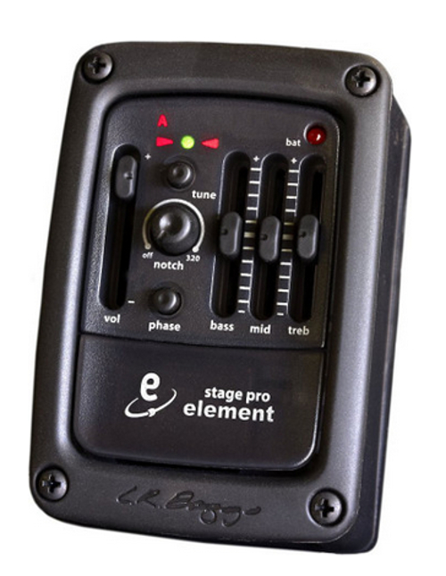 Undersaddle Pickup with Preamp and Tuner