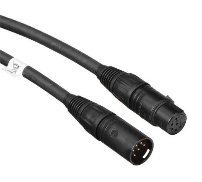 25' Super-Flex Dual-Channel Cable with XLR-6 M/F Connectors