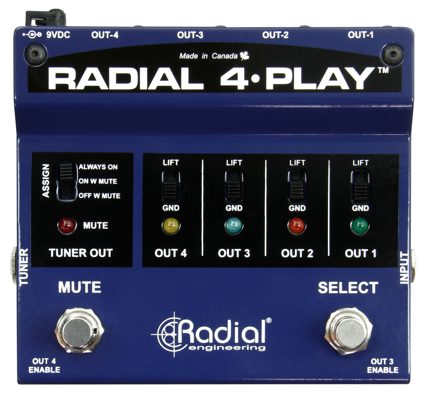 Multi-channel instrument DI