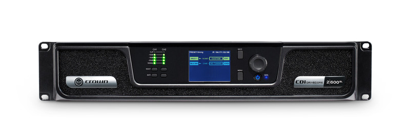 Analog + BLU Link Input, 2 Channel, 600W Per Output Channel, Amplifier