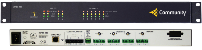 DSP 2 Analog In X 2 AES3 In X 6 Analog Out Speaker Processor