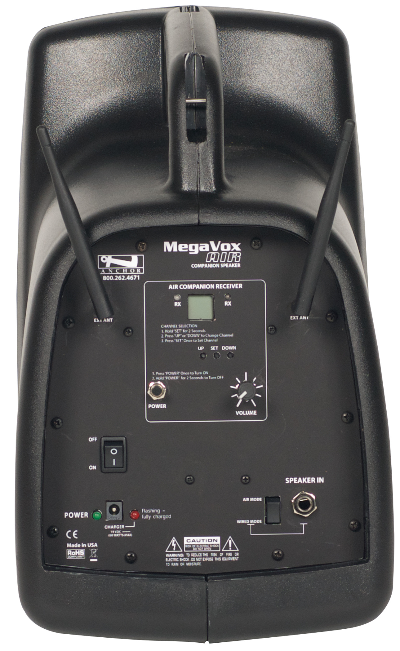 MegaVox System with One AIR Wireless Transmitter and One Wireless Receivers