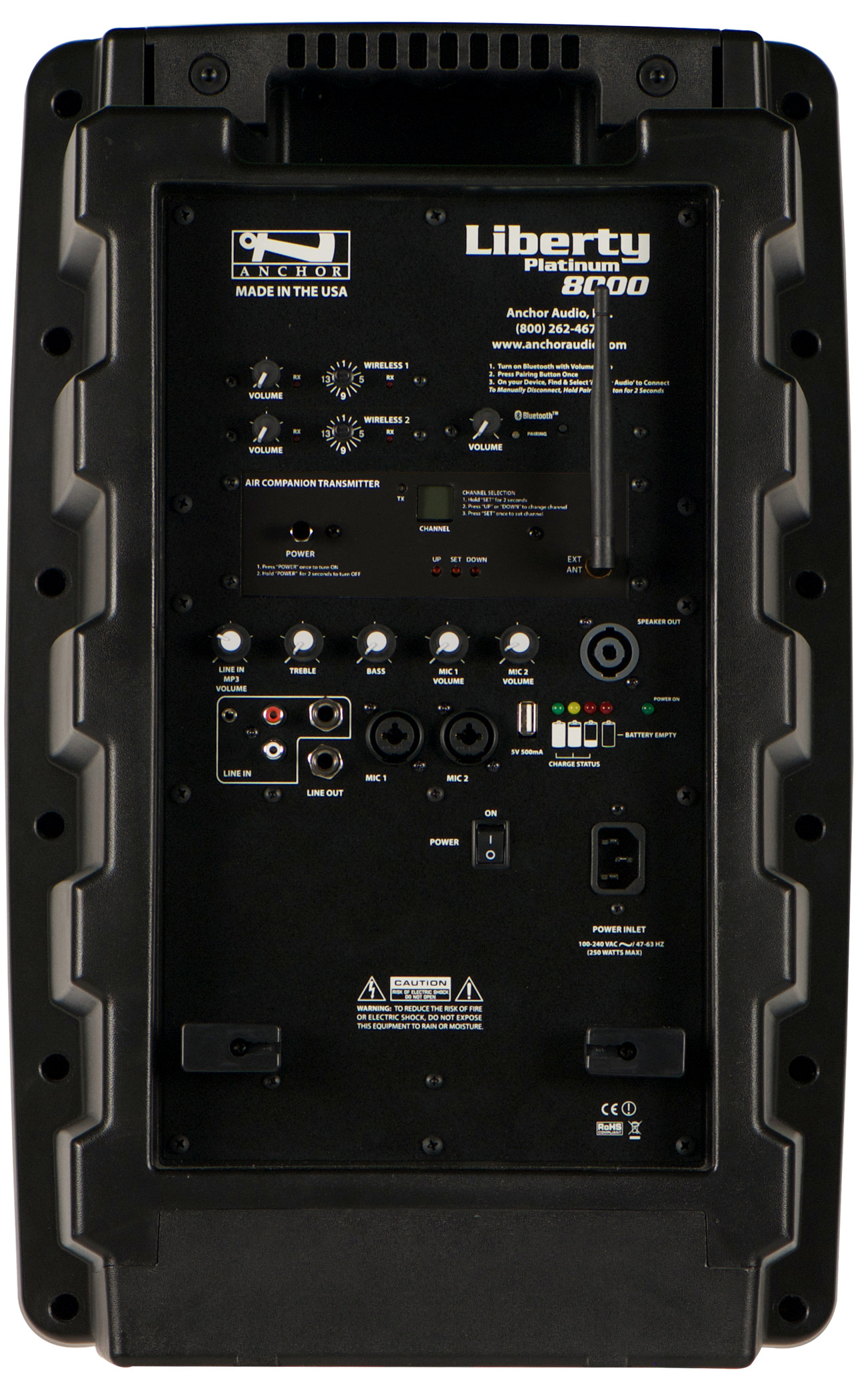 Liberty System with One AIR Wireless Transmitter and Two Wireless Receivers