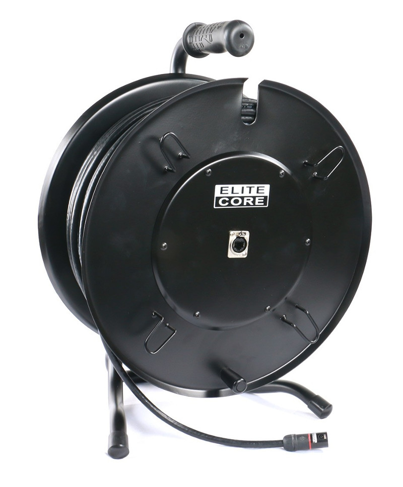Converta-Shell Rugged Shielded Tactical CAT6 Cable, 200 ft on Metal Reel