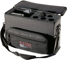 Wireless Microphone System Bag, for 5 Systems