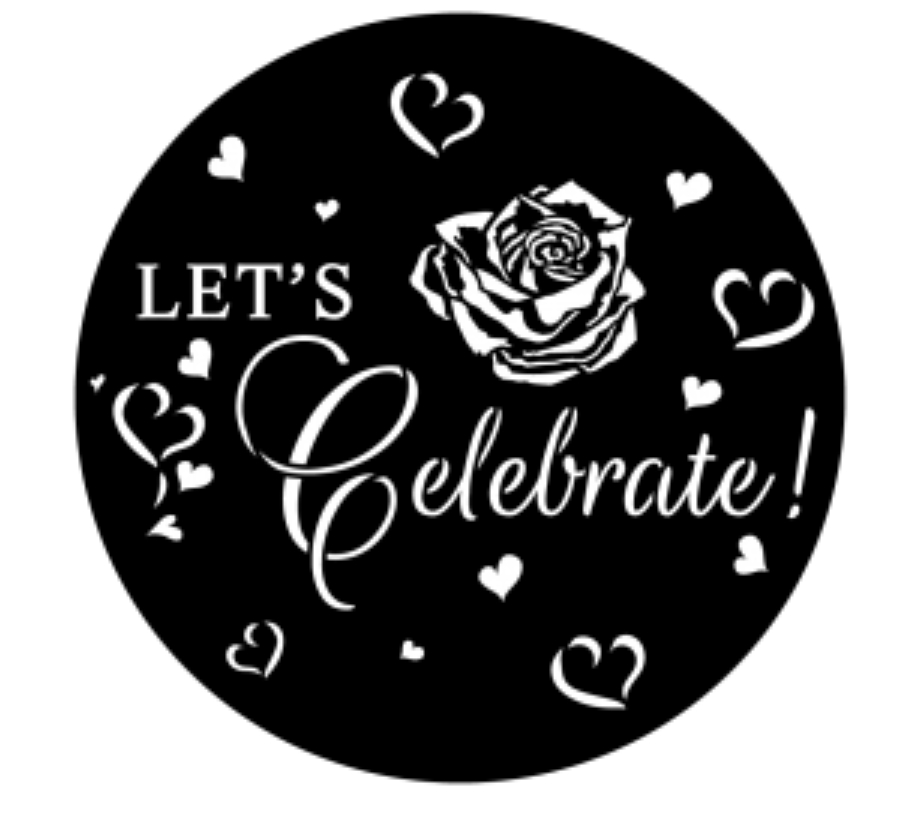 Heartfelt Shower Steel Gobo