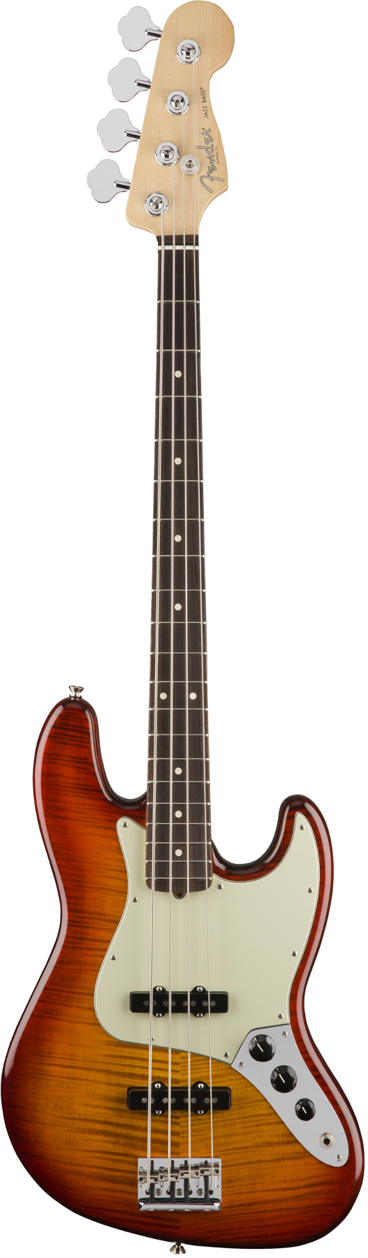Electric Bass with V-Mod Single-Coil Jazz Bass Pickups
