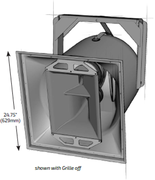 12" Dual High Output Full-Range 3-Way Loudspeaker