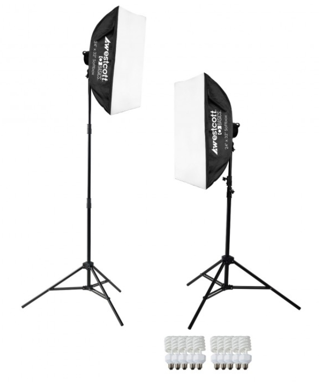 2-Light Daylight D5 Softbox Kit