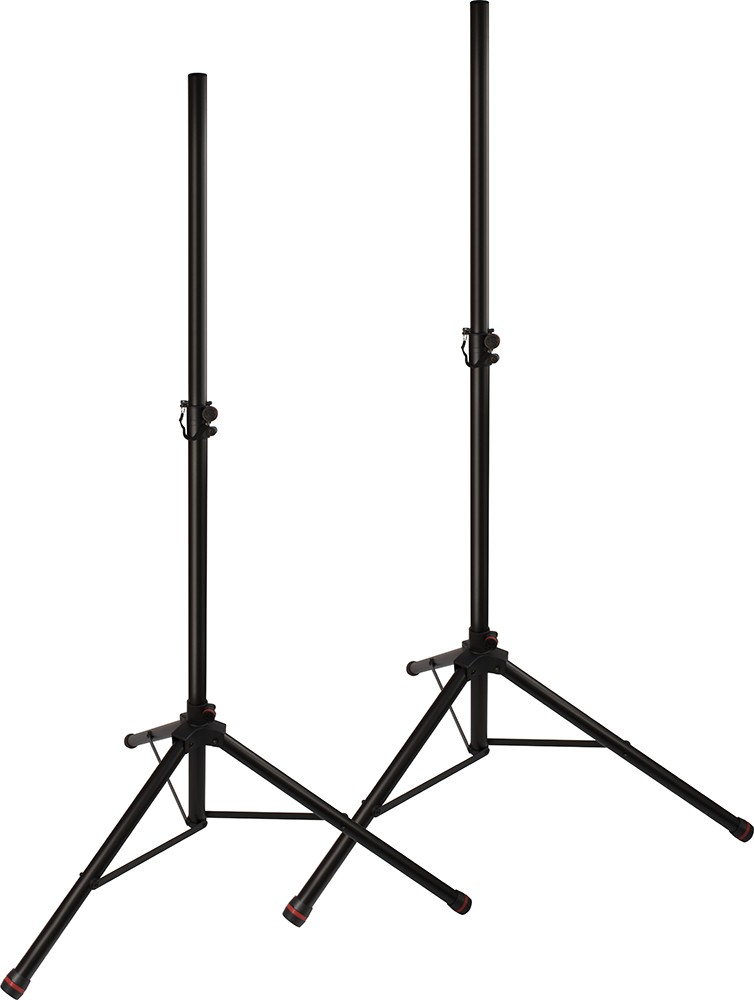 Pair of JamStands Series Tripod Speaker Stands with Personalized Colored Accent Bands