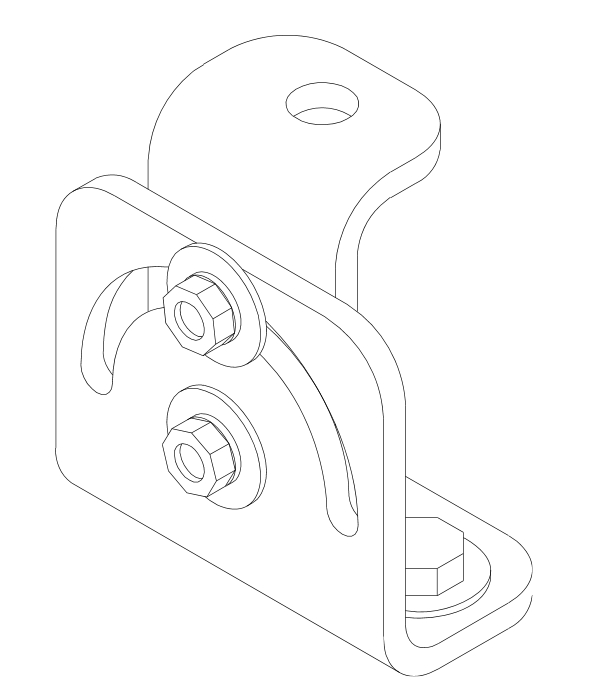 V SERIES Loudspeaker Tilting Bracket in White