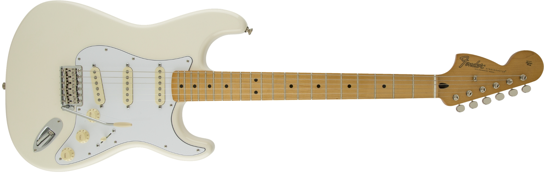 Special Edition Electric Guitar in Olympic White with Reverse Headstock and American Vintage '65 SSS Pickup Configuration