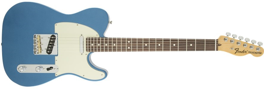 Electric Guitar with SS Pickup Configuration in Lake Placid Blue