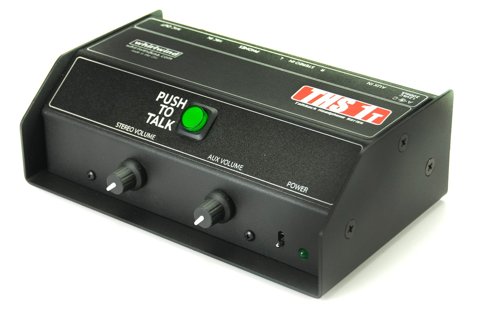 Talkback/Headphone Box with Push to Talk Switch