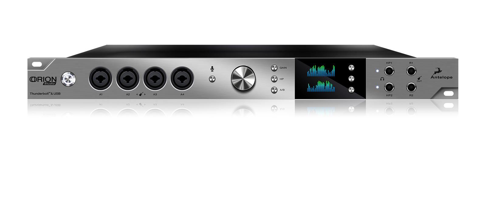 Thunderbolt / USB Audio Interface with 12 Microphone Preamps