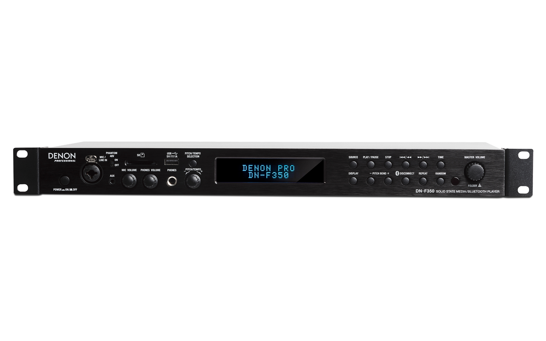Solid-State Media Player with Bluetooth/USB/SD/Aux Inputs