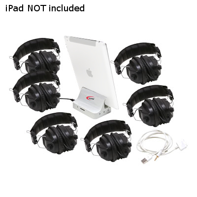 6-Position iPad Jackbox and Listening Center