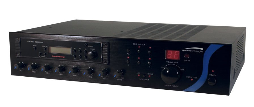 240 Watt PA Mixer Amplifier with Tuner Module