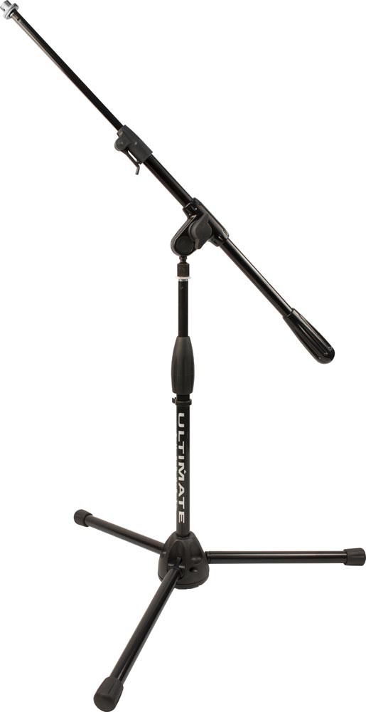 Pro Series R Short Microphone Stand with Reinforced Plastic Tripod Base and Telescoping Boom