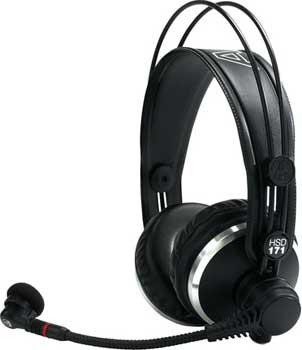 Professional Supraaural Headset with Microphone