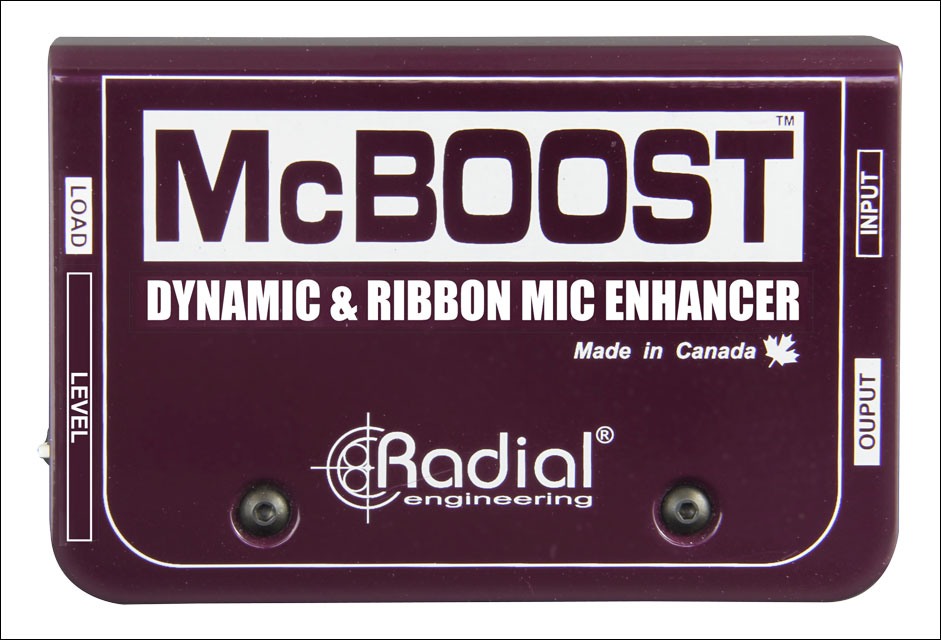 Microphone Signal Booster for Dynamic and Ribbon Microphones
